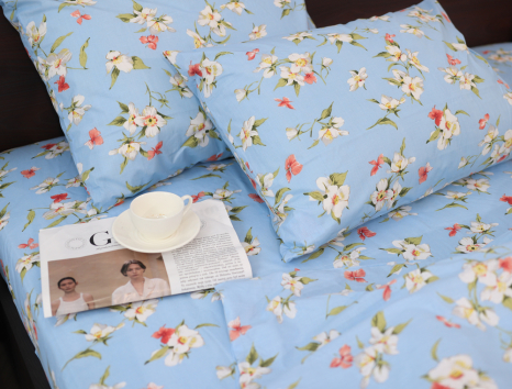 Полуторний набір постільної білизни 150*220 із Бязі "Gold" №154720 Черешенка™