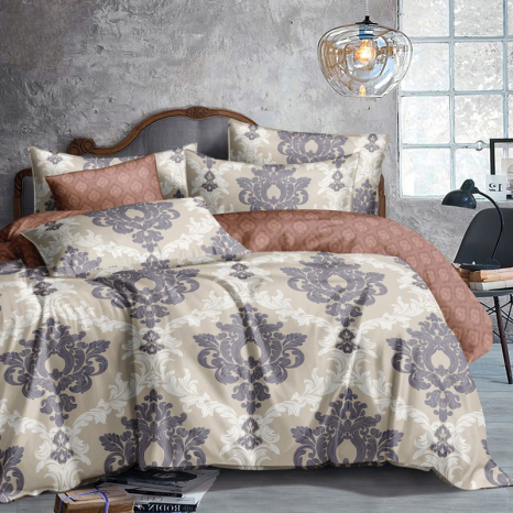 Двоспальний набір постільної білизни 180*220 із Бязі "Gold" №514960AB Черешенка™