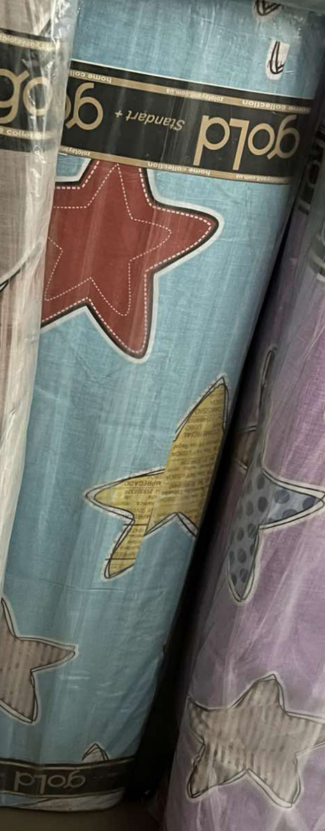 Ткань для постельного белья Бязь "Gold" Lux GL3737blue