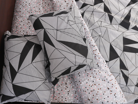 Полуторний набір постільної білизни 150*220 із Бязі "Gold" №155091AB Черешенька™