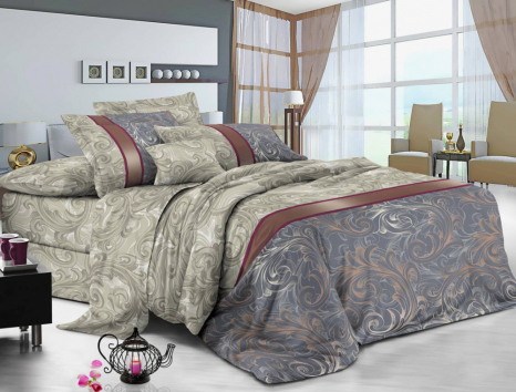 Тканина для постільної білизни Полісатин 135 SP135-XHYR-3351 (60м)