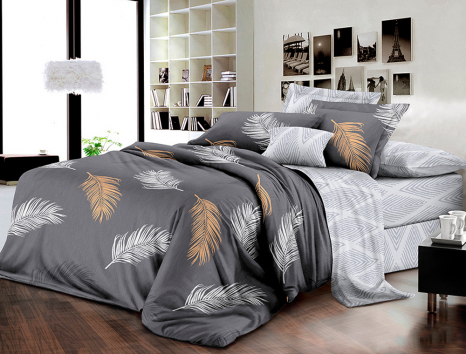 Сімейний набір постільної білизни із Ранфорсу №181007AB Черешенка™