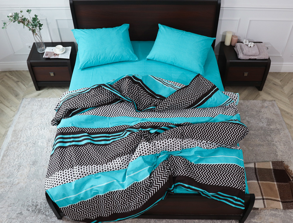 Двоспальний набір постільної білизни 180*220 із Бязі "Gold" №157447AB Черешенка™