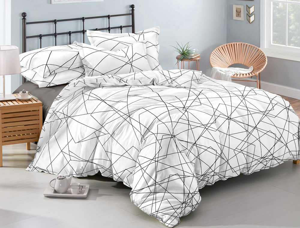 Двоспальний набір постільної білизни 180*220 із Ранфорсу №18777AB Черешенка™