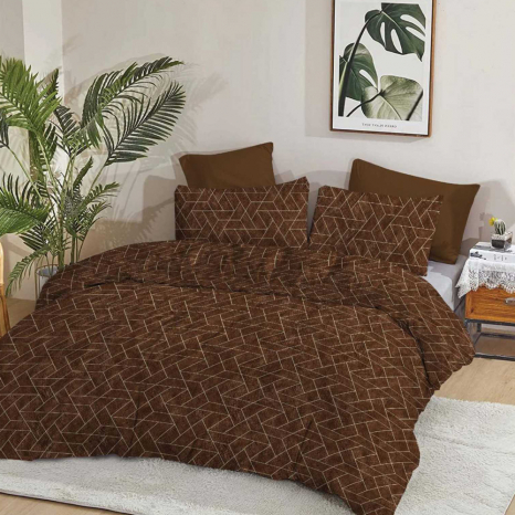 Ткань для постельного белья Бязь "Gold" Lux GL50928brown