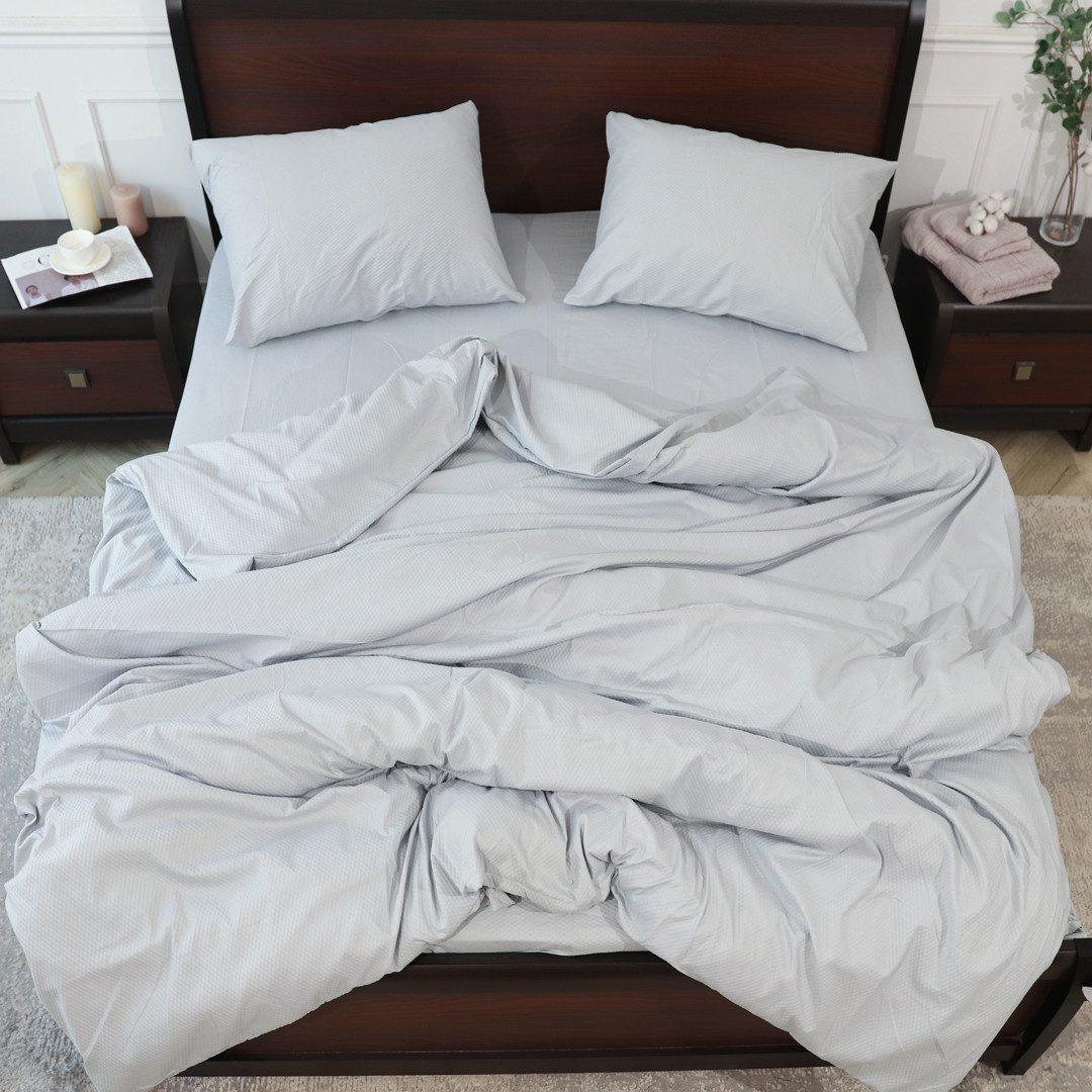 Двоспальний набір постільної білизни 180*220 з пресованої мікрофібри №201010 Черешенка™