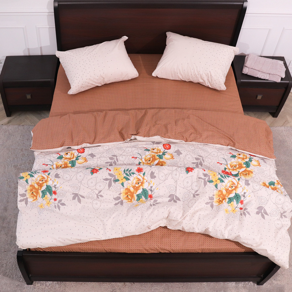 Двуспальный набор постельного белья 180*220 из Бязи "Gold" №153116АВ Черешенка™