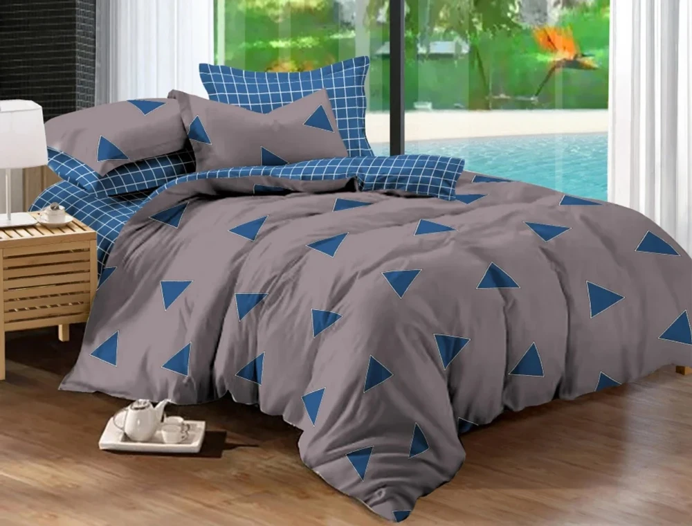 Двоспальний набір постільної білизни 180*220 із Сатину №433AB Черешенка™