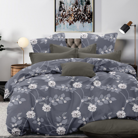 Тканина для постільної білизни Бязь "Gold" Lux GL36300grey