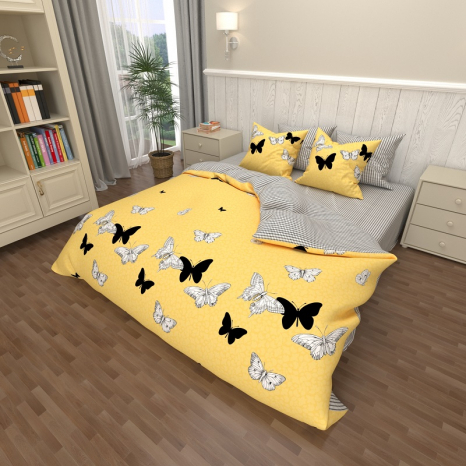 Ткань для постельного белья Бязь "Gold" Lux GL7649 (A+B) - (50м+50м)