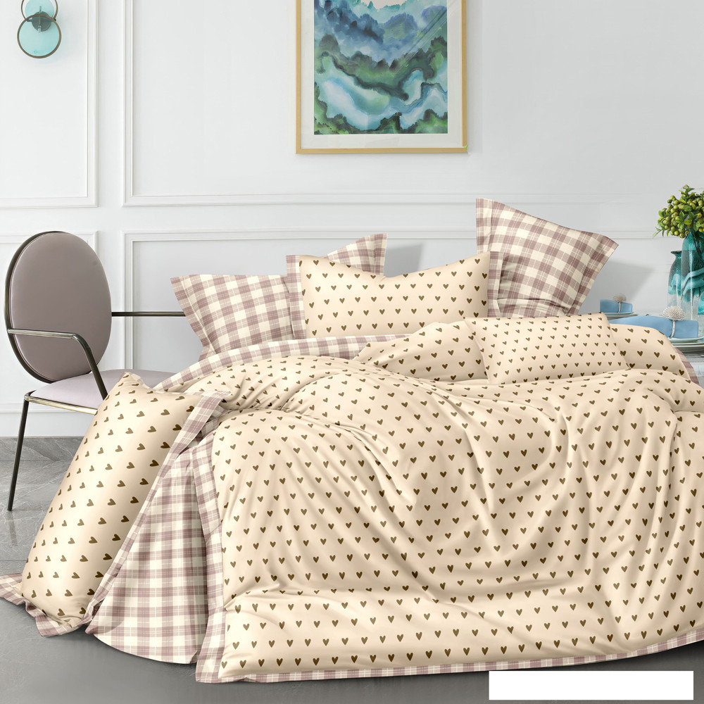 Сімейний набір постільної білизни із Сатину №44989170AB Черешенька™