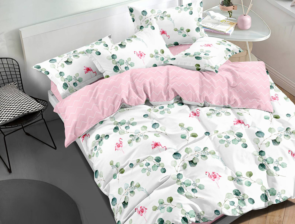 Сімейний набір постільної білизни із Сатину №3413AB Черешенка™