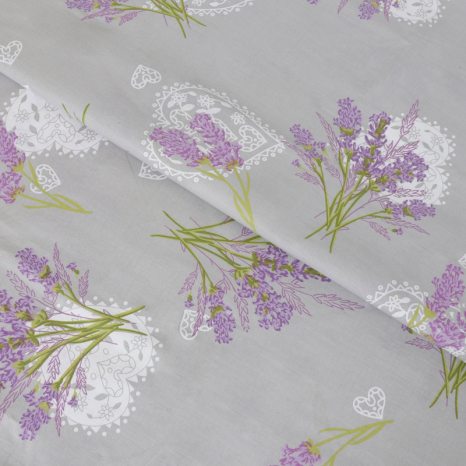 Ткань для постельного белья Бязь "Gold" Lux GL1311grey