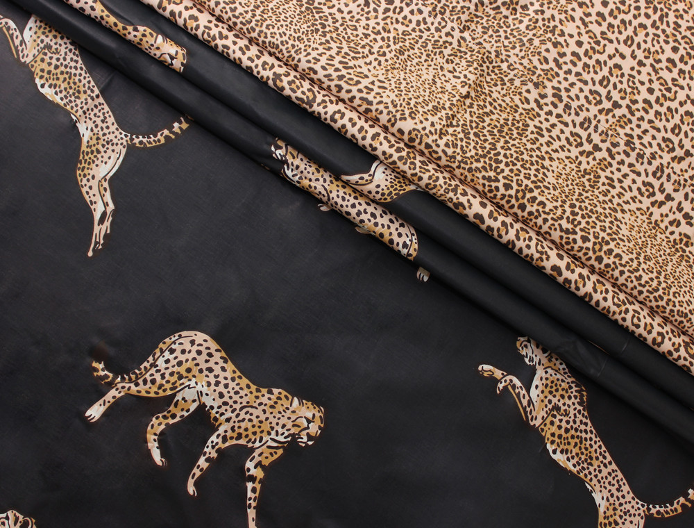 Тканина для постільної білизни Бязь "Gold" Lux "Леопард" GL1309 (A+B) - (50м+50м)