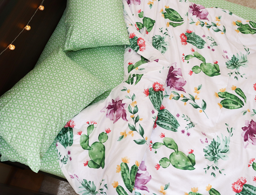 Сімейний набір постільної білизни із Сатину №004AB Черешенка™