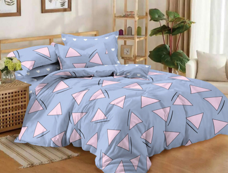 Євро-максі набір постільної білизни 200*220 із Сатину №061AB Черешенка™