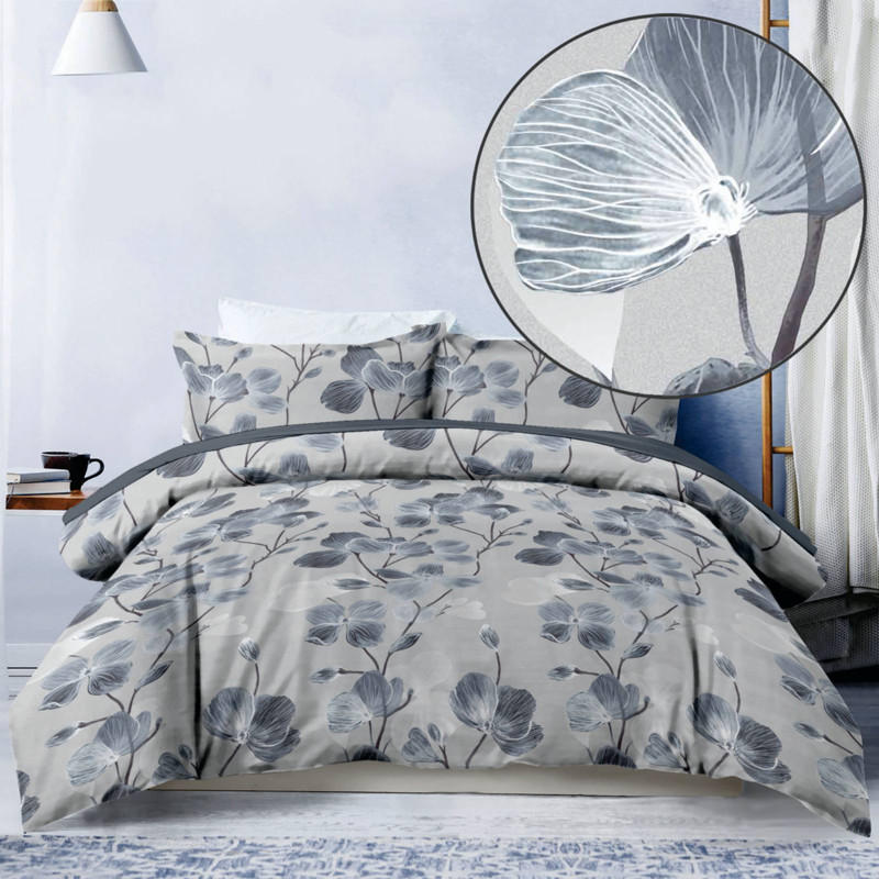 Ткань для постельного белья Бязь "Gold" Lux GL3588grey