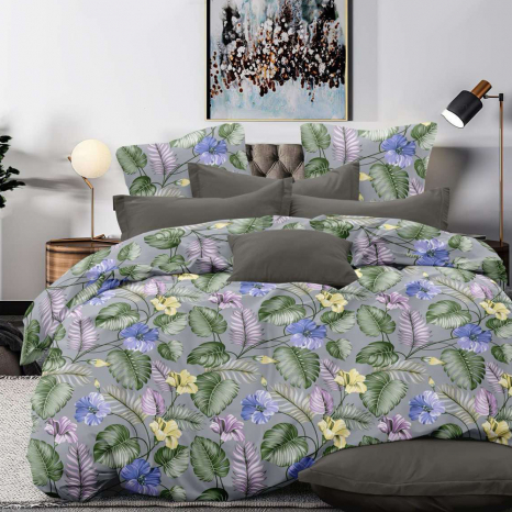 Тканина для постільної білизни Бязь "Gold" Lux GL36600grey