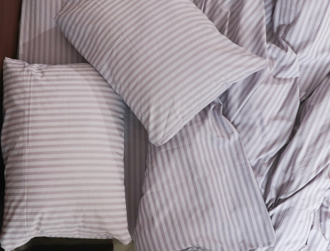 Євро-максі набір смугастої постільної білизни 200*220 із Бязі "Gold" №156615 Черешенка™