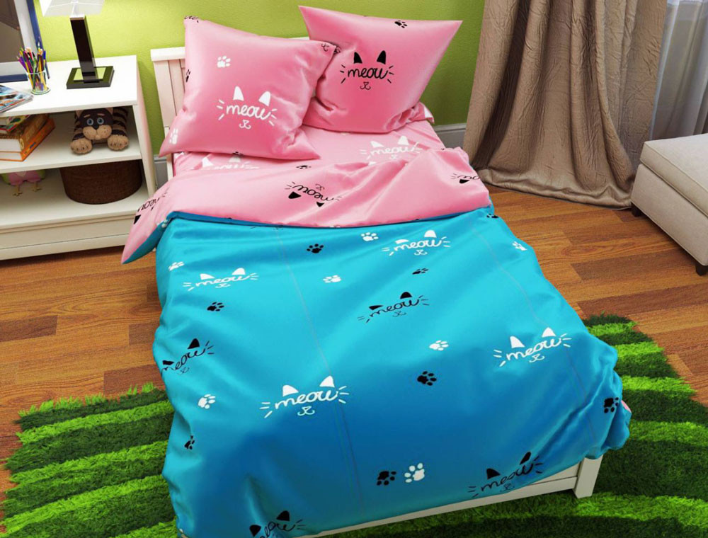 Семейный набор хлопкового постельного белья из Бязи "Gold" №156455AB Черешенка™