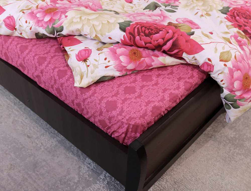 Двоспальний набір постільної білизни 180*220 із Бязі "Gold" №158363AB Черешенка™