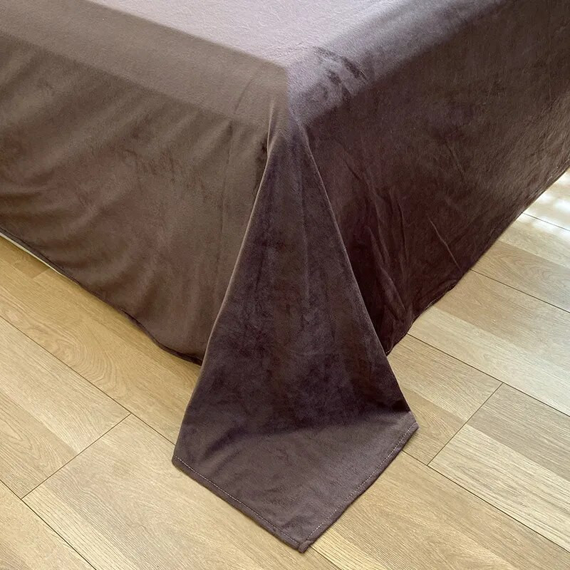 Евро-макси набор постельного белья 200*230 Плюш Травка №EL-04 Черешенка™