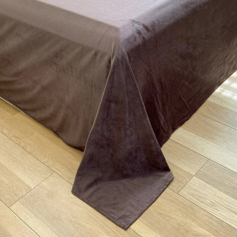 Евро-макси набор постельного белья 200*230 Плюш Травка №EL-04 Черешенка™