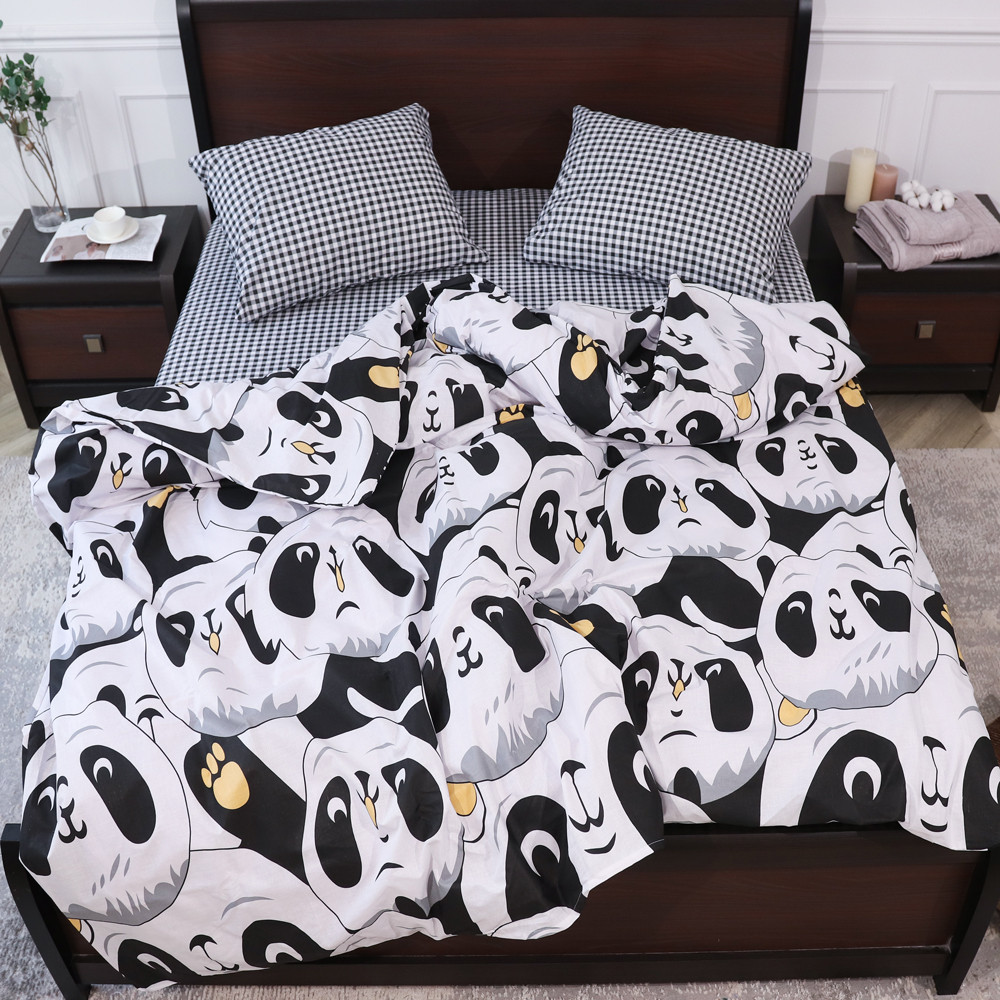 Двоспальний набір постільної білизни 180*220 із Бязі "Gold" №5113223AB Черешенка™