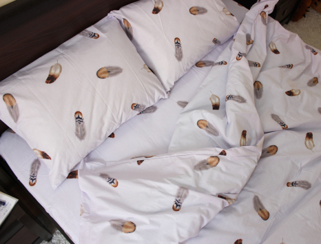 Двоспальний набір постільної білизни 180*220 із Ранфорсу №182077 Черешенка™