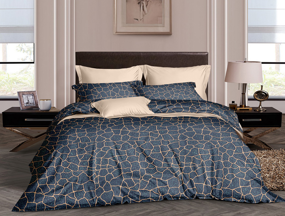 Євро-максі набір постільної білизни 200*220 із Бязі "Gold" №154612AB Черешенка™