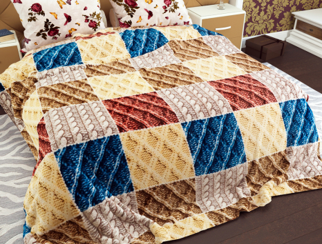 Двоспальний флісовий плед №33914