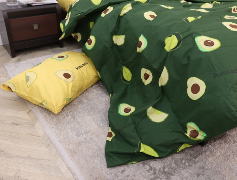 Євро-максі набір постільної білизни 200*220 із Бязі "Gold" №151328AB Черешенка™