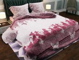 Тканина для постільної білизни Бязь "Gold" Lux "Мереживні котики" GL1182