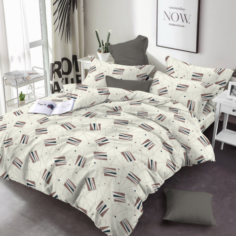 Тканина для постільної білизни Бязь "Gold" Lux GL3321beige