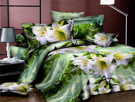 Євро набір постільної білизни 200*220 із полікотону №2013000 Черешенька™