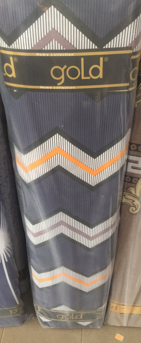 Ткань для постельного белья Бязь "Gold" Lux "Фигурные волны" GL3910