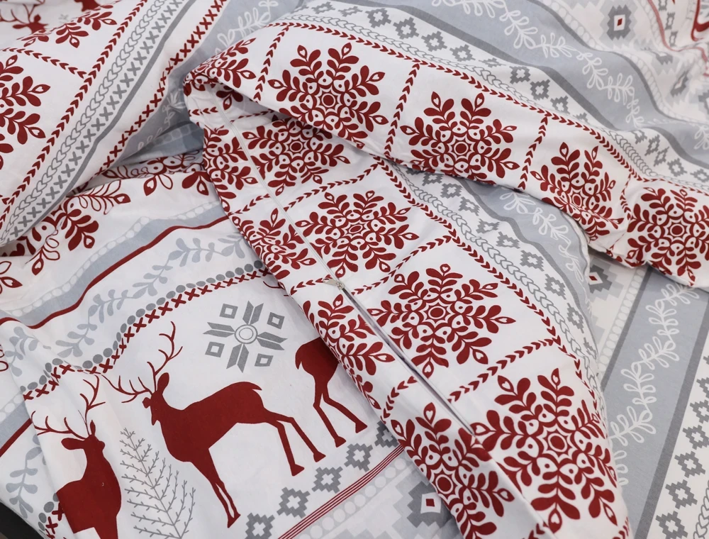 Евро макси набор постельного белья 200*220 из Фланели №954209 Черешенка™