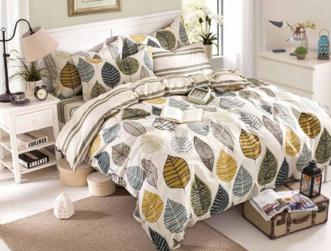 Євро-максі набір постільної білизни 200*220 із Бязі "Gold" №156387AB Черешенка™