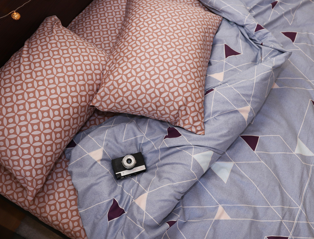 Евро макси набор постельного белья 200*220 из Сатина №793656AB Черешенка™