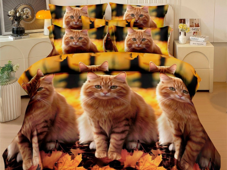 Двоспальний набір постільної білизни 180*220 із полікотону №204935 Черешенька™