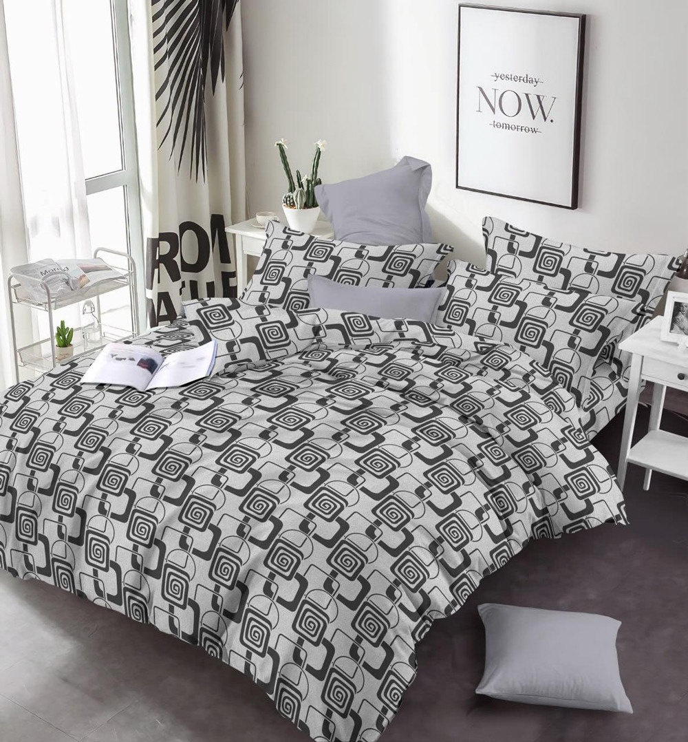 Тканина для постільної білизни Бязь "Gold" Lux GL17160grey