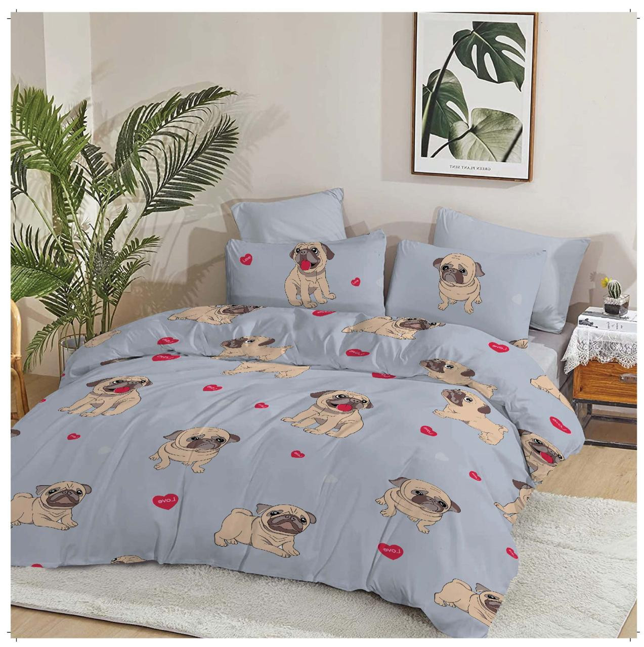 Ткань для постельного белья Бязь "Gold" Lux GL50927grey