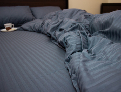 Євро-максі набір постільної білизни 200*220 зі Страйп Сатину №543916 KRISPOL™