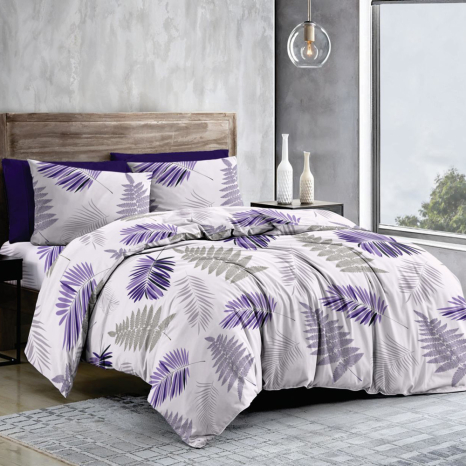 Ткань для постельного белья Бязь "Gold" Lux GL12080purple