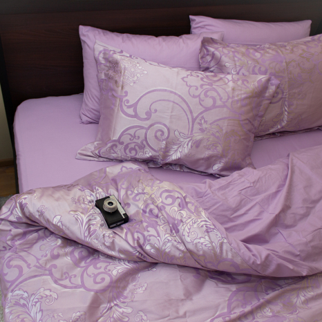 Двуспальный набор постельного белья 180*220 из Жаккарда №016AB KRISPOL™