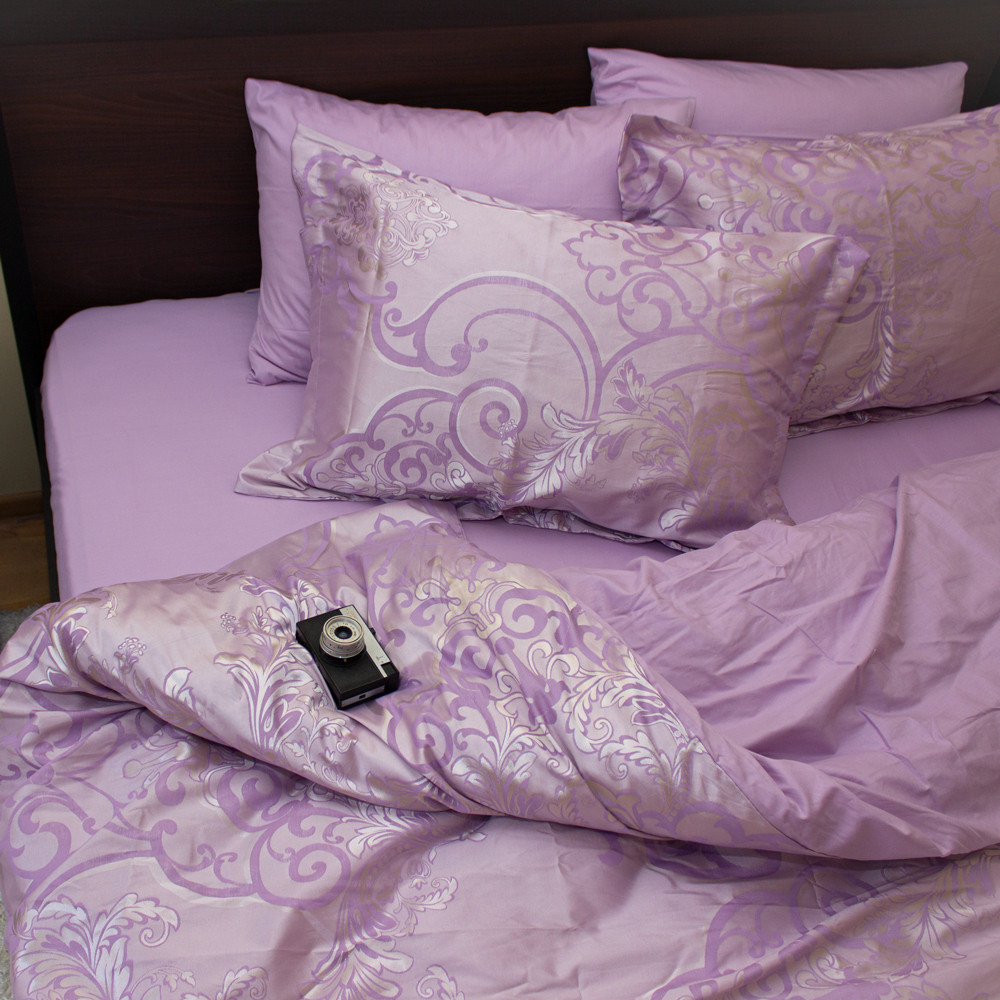 Двуспальный набор постельного белья 180*220 из Жаккарда №016AB KRISPOL™