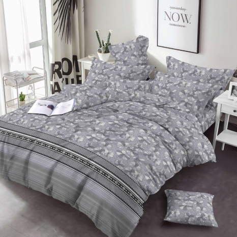 Ткань для постельного белья Бязь "Gold" Lux GL3574grey