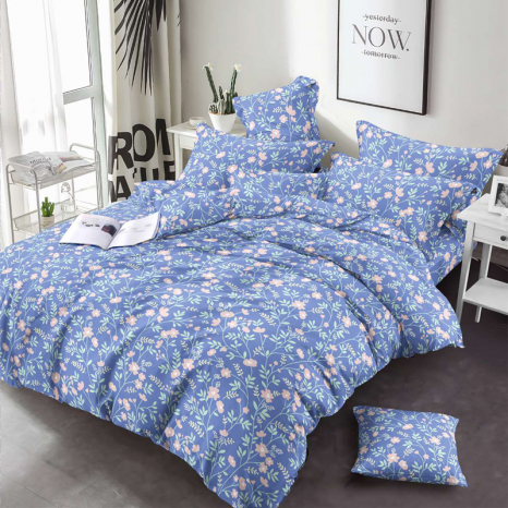 Тканина для постільної білизни Бязь "Gold" Lux GL3642blue