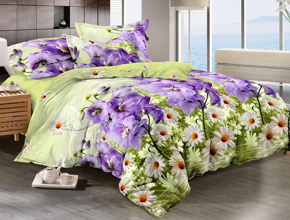 Евро макси набор постельного белья 200*220 из Сатина №181AB Черешенка™