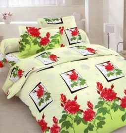 Ткань для постельного белья Бязь "Gold" Lux "Розы" GL238